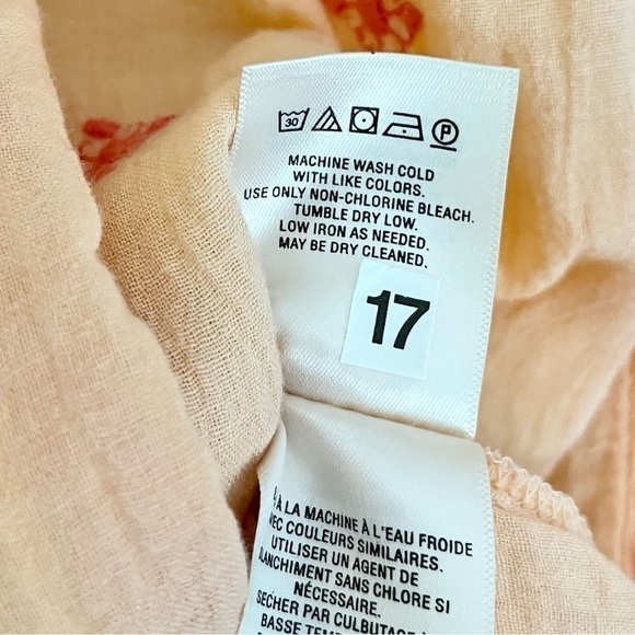 NWT Anthropologie Mermaid‎ Women’s Desert Rose Beach Dress Peach Orange Small - Picture 13 of 13